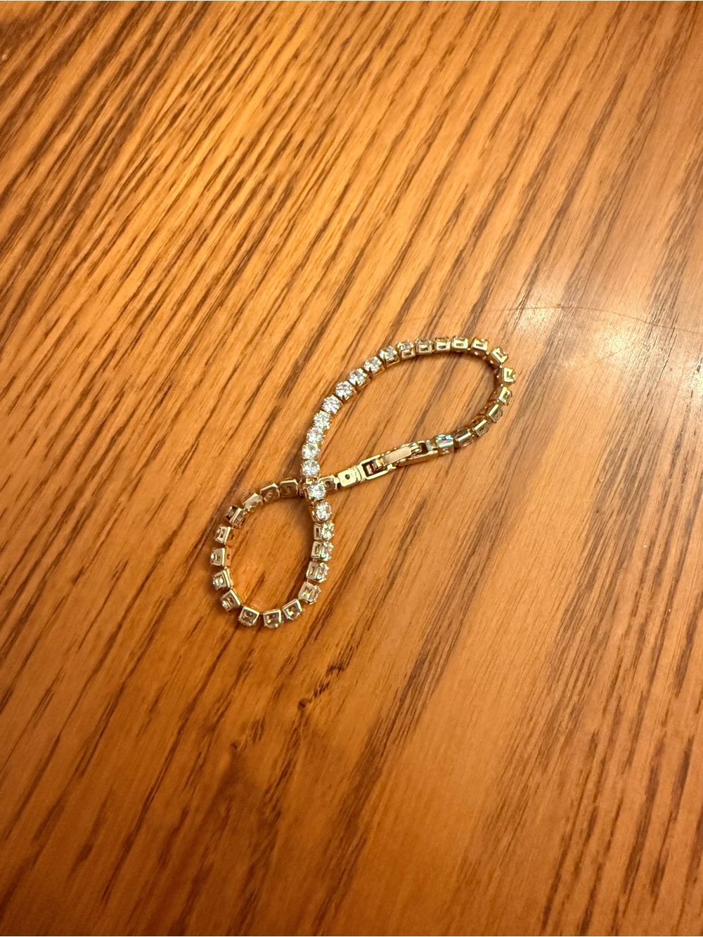 Altar'd State 14K gold Tennis Bracelet with Cubic Zirconia stones 6 & 1/2 inches